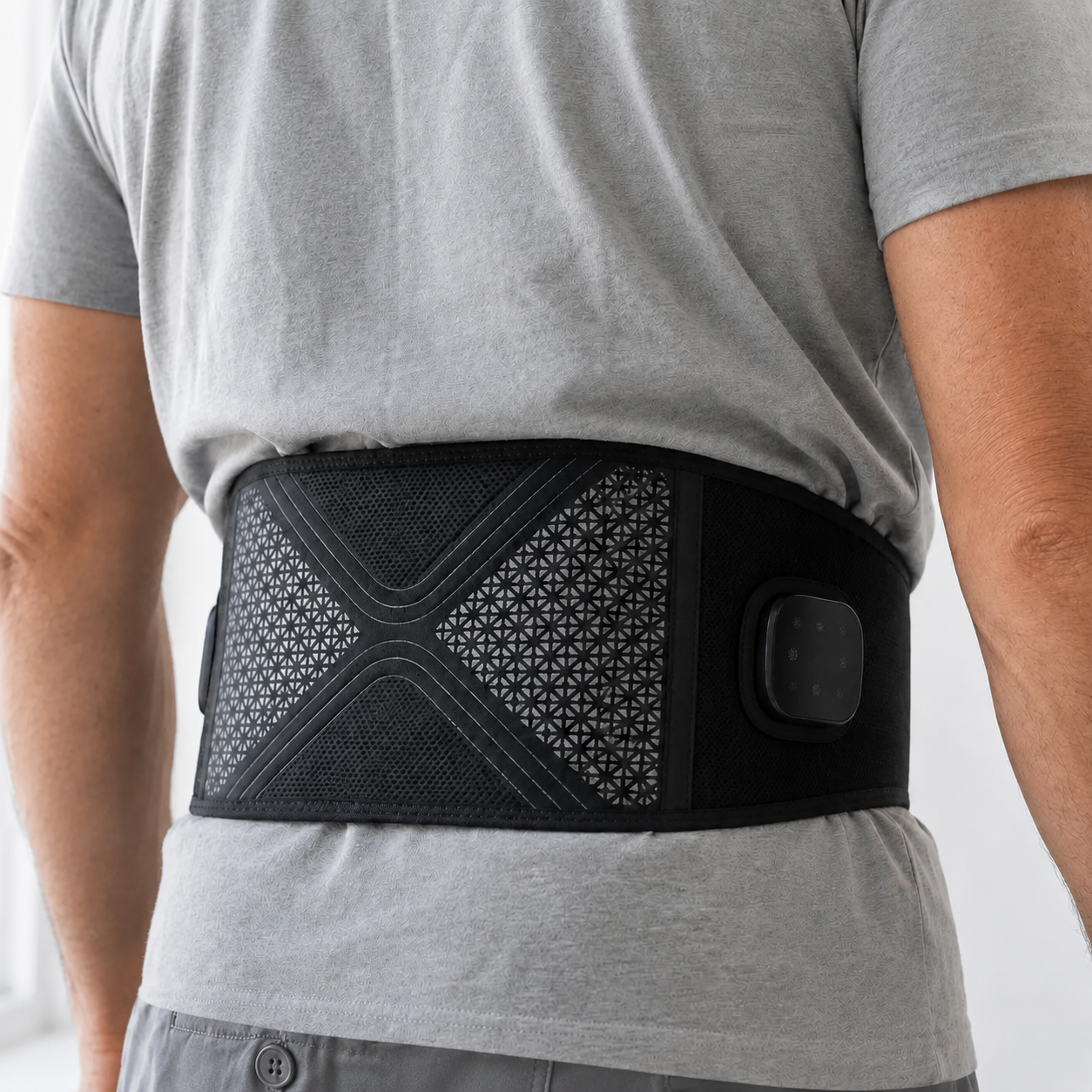 חגורת BackPro חבושה על הגב התחתון